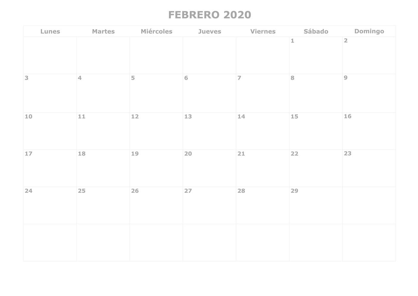 FEBRERO 2020 ECO para AHORRAR TINTA