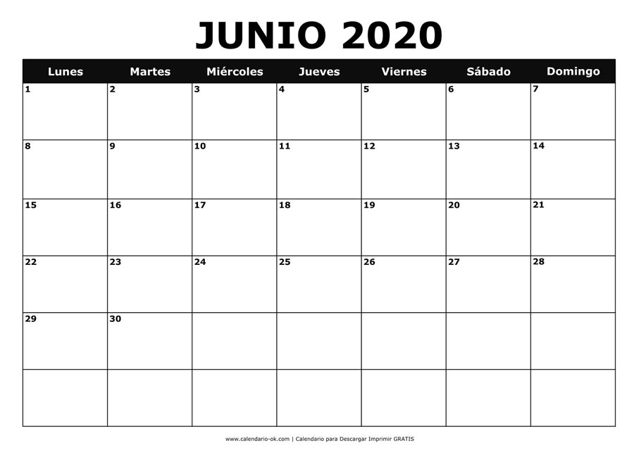 JUNIO 2020 BLANCO y NEGRO