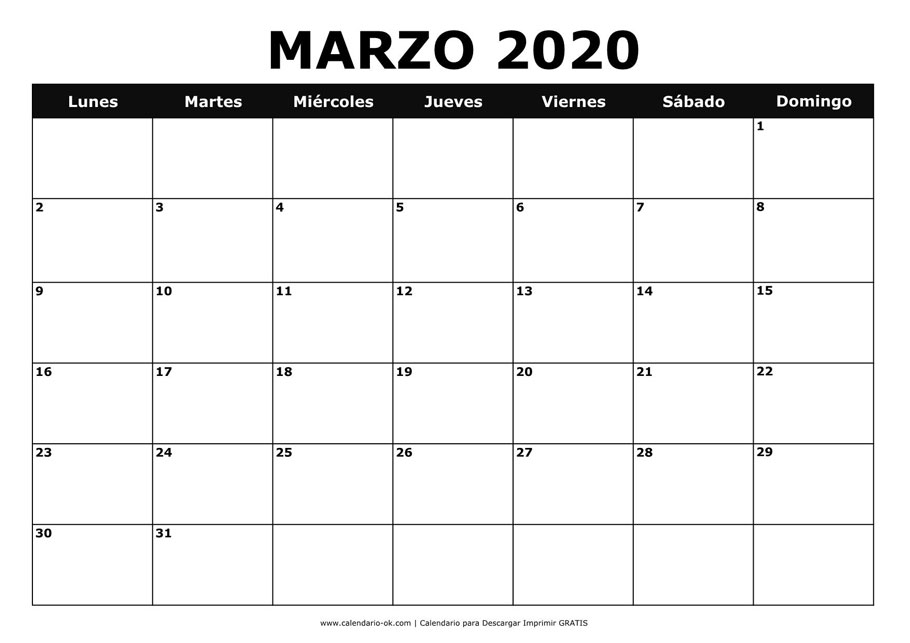 MARZO 2020 BLANCO y NEGRO