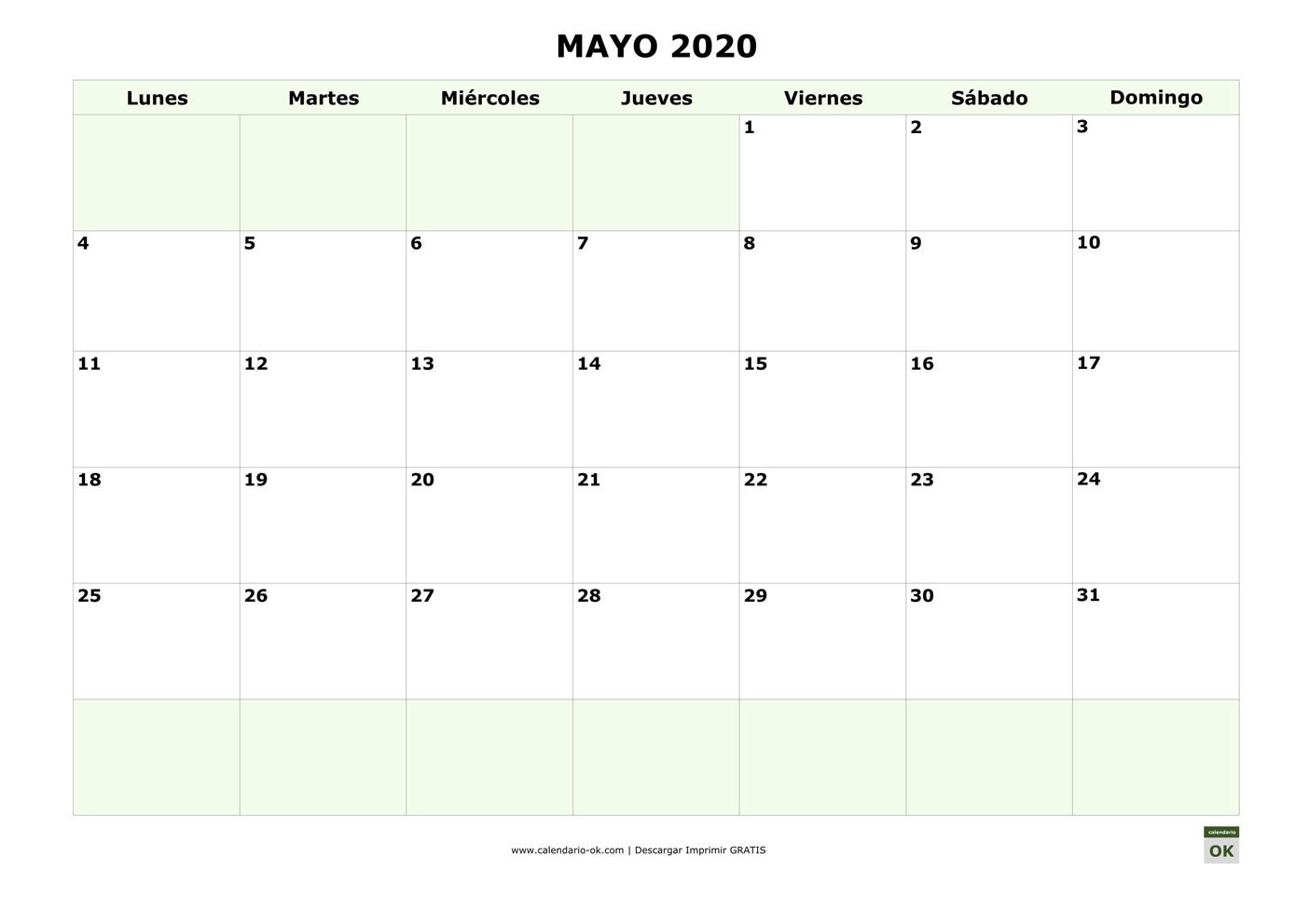 Mayo 2020 para IMPRIMIR