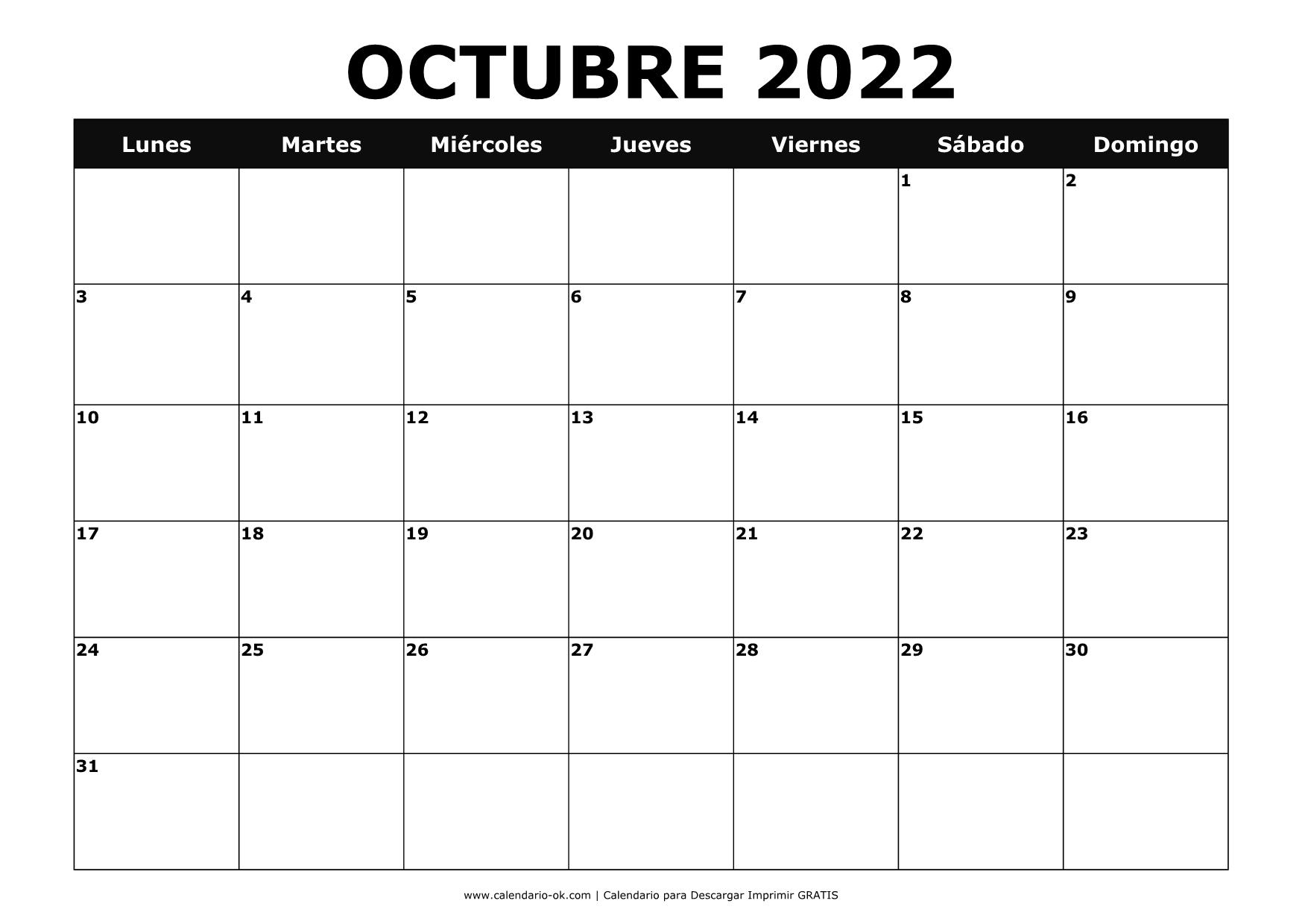 OCTUBRE 2022 BLANCO y NEGRO
